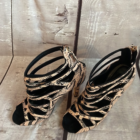 Derek Lam Snake Print Caged heels size 7 - Picture 13 of 16